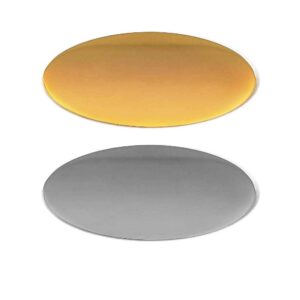 Flat Oval Metal Badge 45 x 20 mm