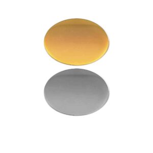 Flat Oval Metal Badge 25 x 15 mm