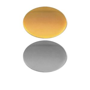 Flat Oval Metal Badge 25 x 18 mm