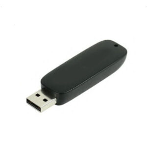 Black Light-Up USB Flash Drive with Slide Button