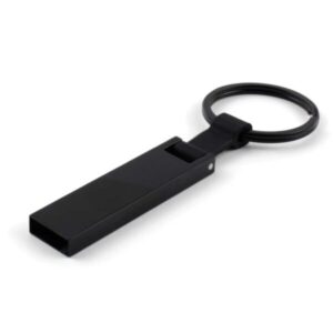 Black Metal USB with Key Holder