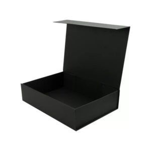 Black Rectangular Cardboard Packaging Box