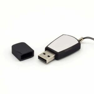 Black Rubberized USB Flash Drive