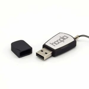 Black Rubberized USB Flash Drive