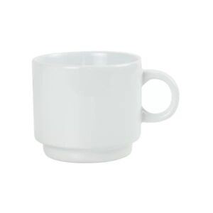 Ceramic Cups 10 Oz Glossy Finish White Color