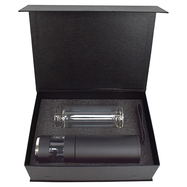 ceramic mug with cork bottom pen notebook gift set GS 21 13 1 Ceramic Mug with Cork Bottom, Slim LED USB Flash Drive, Stylus Pen & Notebook Gift Set