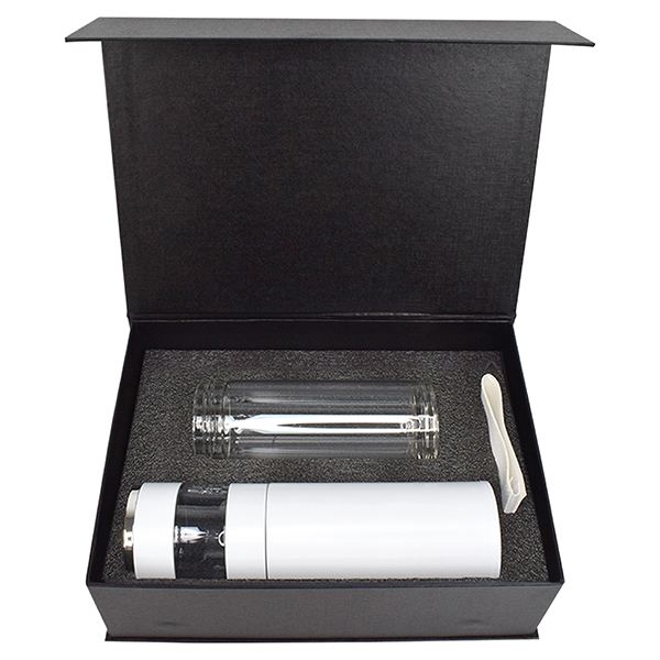 ceramic mug with cork bottom pen notebook gift set GS 21 13 2 Ceramic Mug with Cork Bottom, Slim LED USB Flash Drive, Stylus Pen & Notebook Gift Set - Image 2