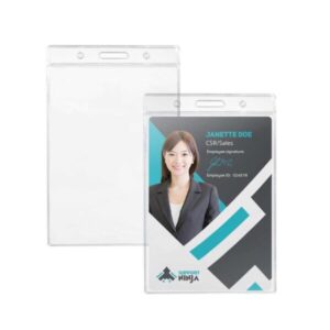 105 x 150 mm Clear Plastic ID Card Holder