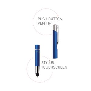 Compact Aluminium Stylus Ball Pen