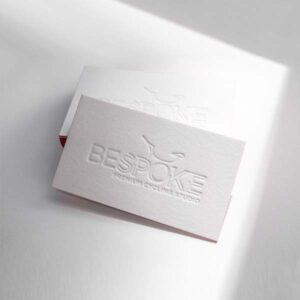 Debossed Business Cards