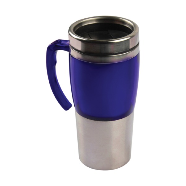 df mc 36 insulated stainless steel travel mug cover 1 Insulated Stainless Steel Travel Mug With Cover (500 ml)