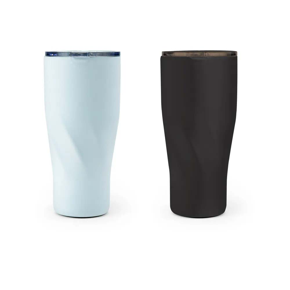 df tmb 06 double wall recycled stainless steel tumbler clear lid 1 Double-Wall Recycled Stainless Steel Tumbler with Clear Lid (540 ml)