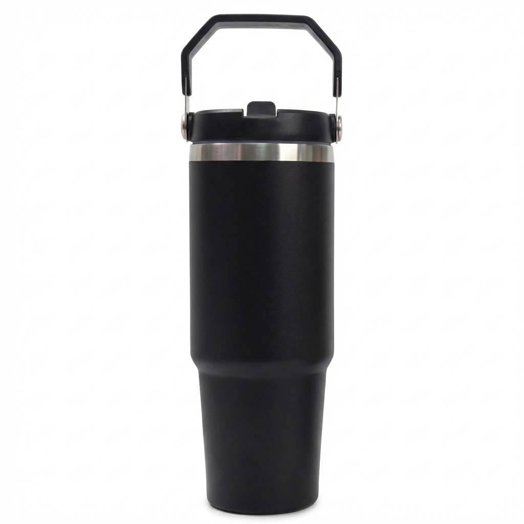 df tmb 15 stainless steel insulated tumbler handle straw 30oz 1 30oz Stainless Steel Insulated Tumbler With Handle & Straw (900 ml)