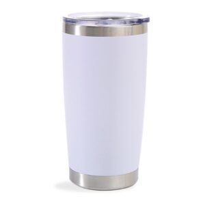 Double Wall Travel Tumbler Mug With Clear Lid (600 ml)