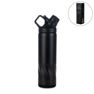Matte Textured Double-Wall Recycled Stainless Steel Vacuum Bottle (620 ml)