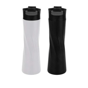 Double Wall SS Bottles Slim Waist Design Flip top Lid (500 ml)