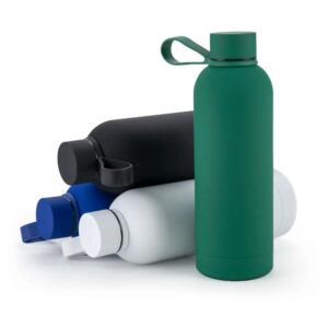 Matte Textured Double-Wall Stainless Steel Vacuum Bottle (500 ml)