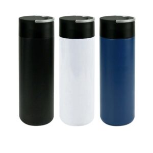 Double-Wall Stainless Steel Vacuum Bottle with Handle & Phone Holder (600 ml)