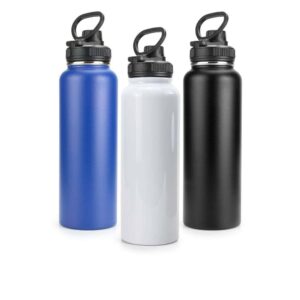 Double-Wall Stainless Steel Vacuum Bottle with Easy-Carry Handle (1.15L)