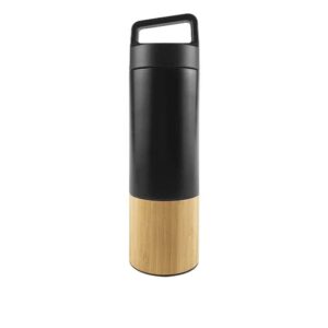 Double-Wall Bamboo & Stainless Steel Vacuum Bottle (530 ml)