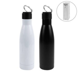 Double Wall SS Bottles Twist-off Lid SS Foldable Handle 500ml