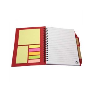 Eco-Friendly Notebook with Pen & Sticky Notes