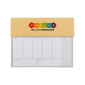 Eco-Friendly Weekly Planner Kit with Pen, Clip, Sticky Notes