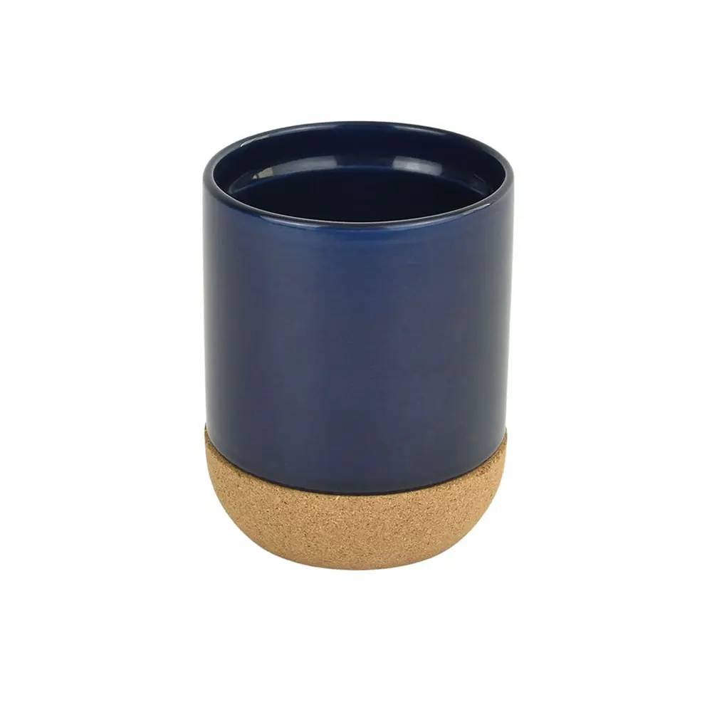 ekonu ceramic mug with cork base aesthetic budget giveaway cup navyblue 2 EKONU - Ceramic Mug with Cork Base (330ml) - Image 4