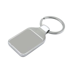 Rectangular Metal Keychain – 2 Side Branding Area