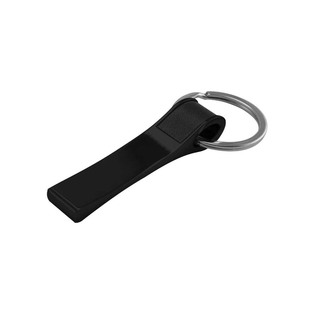 ev kc 26 black long metal keychain 2 side branding area 1 Black Long Metal Keychain - 2 Side Branding Area