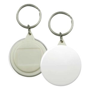 Button Badge Keyring (44 mm, Plastic)