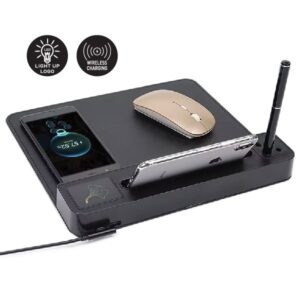 Light-Up Logo Wireless Charging Mouse Pad (10W, Type-C)