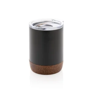 EVARA – Vacuum Insulated Stainless Steel Mug with Cork Base (180ml)