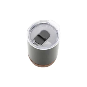 EVARA – Vacuum Insulated Stainless Steel Mug with Cork Base (180ml)