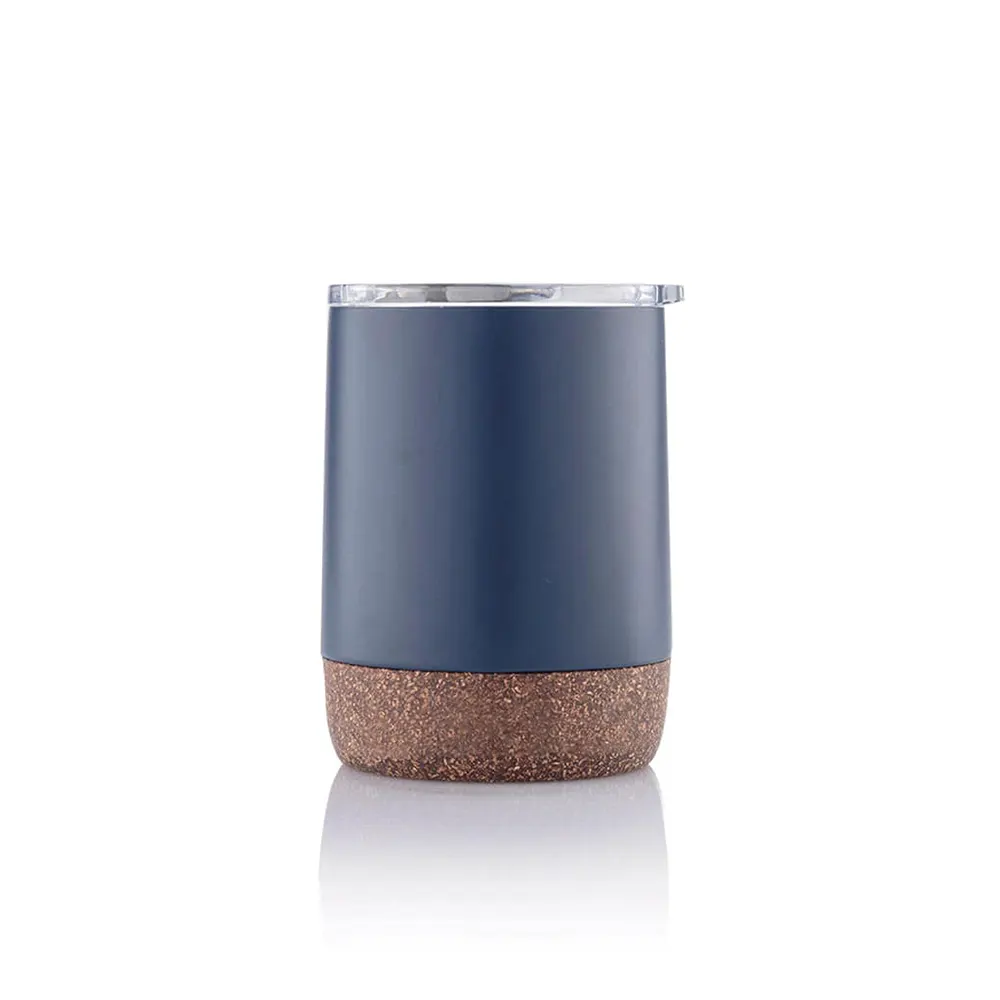 evara vacuum insulated stainless steel mug with cork base coffee machine fit blue 1 EVARA - Vacuum Insulated Stainless Steel Mug with Cork Base (180ml) - Image 3