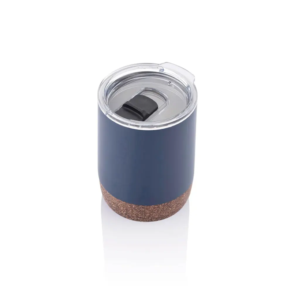 evara vacuum insulated stainless steel mug with cork base coffee machine fit blue 2 EVARA - Vacuum Insulated Stainless Steel Mug with Cork Base (180ml) - Image 4