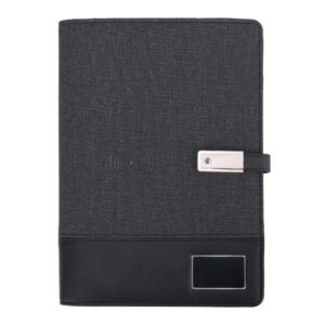 Executive Hi-Tech Portfolio Powerbank With Wireless Charging Technology