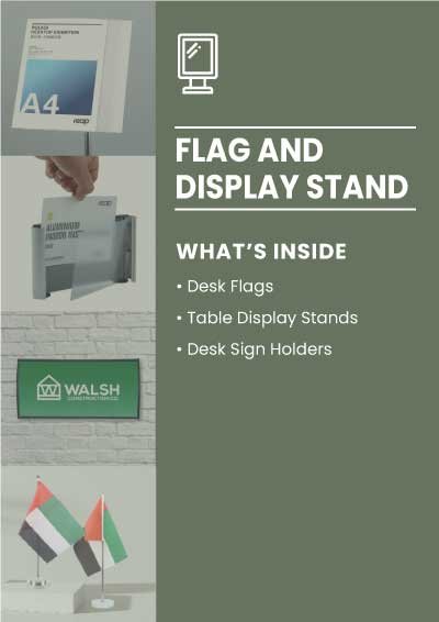 flag and display stand catalogue banner