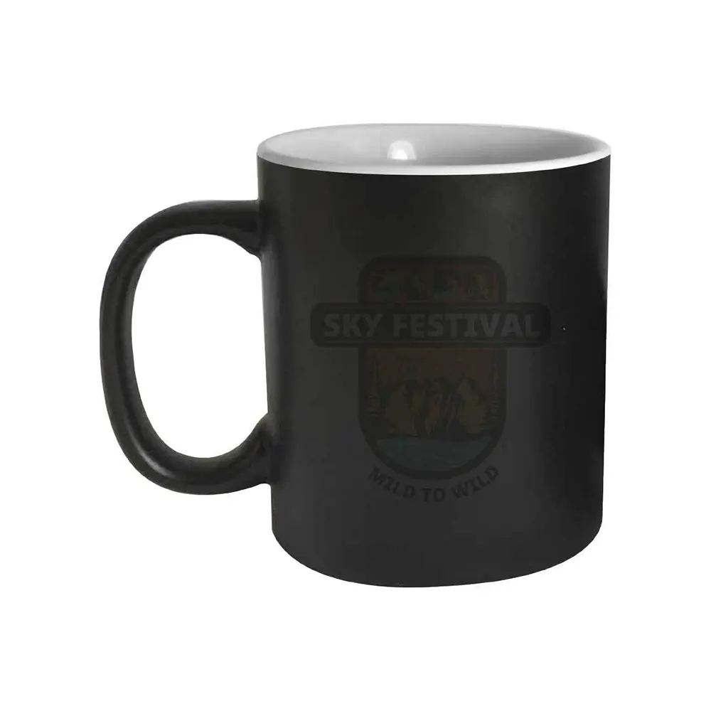 flasvo heat reveal color changing mug matte black sublimation ceramic black 1 FLASVO - Heat Reveal Color Changing Mug Matte Black Sublimation Ceramic (325ml / 11oz) - Image 2