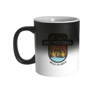 FLASVO – Heat Reveal Color Changing Mug Matte Black Sublimation Ceramic (325ml / 11oz)