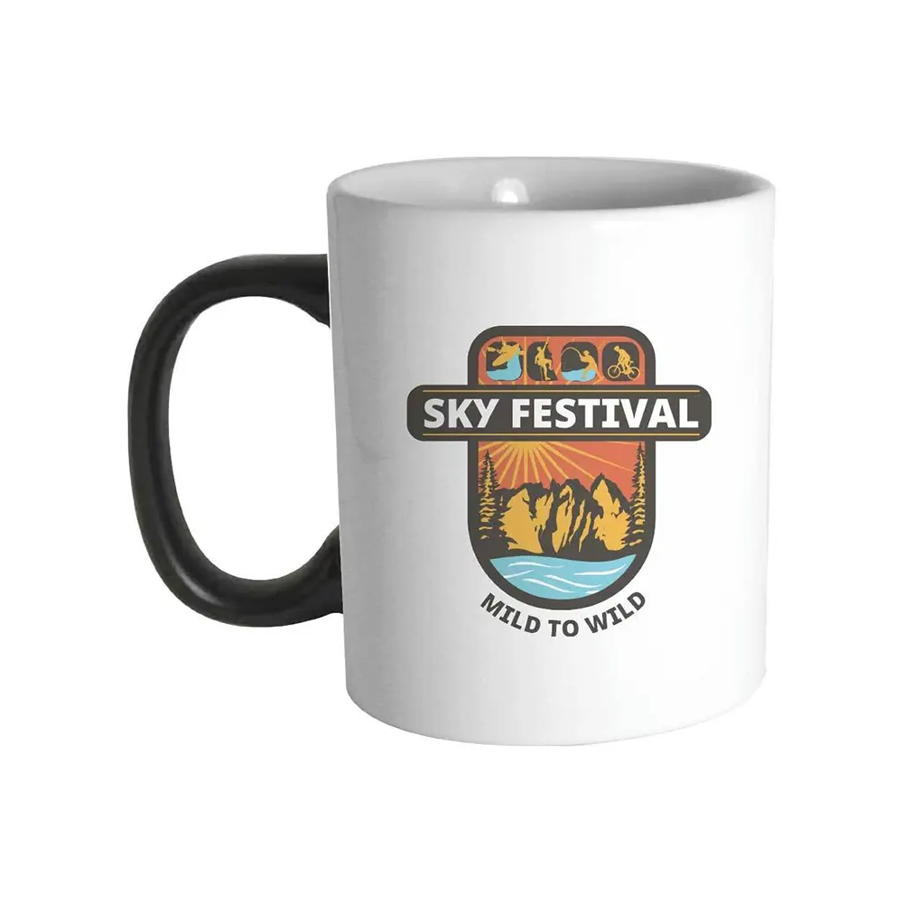 flasvo heat reveal color changing mug matte black sublimation ceramic black 3 FLASVO - Heat Reveal Color Changing Mug Matte Black Sublimation Ceramic (325ml / 11oz) - Image 3