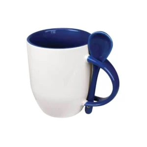 FLOVIO – Two Tone Ceramic Mug with Spoon (325ml / 11oz)
