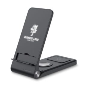 Foldable Wireless Charging Station 15W & Light-up Logo