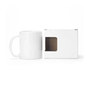 GOBO – White Sublimation Ceramic Mug in Window Gift Box 325ml / 11oz