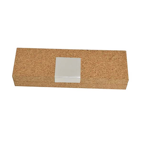 gs gb 66 cork hinged pen box branding area main Cork Pen Box (1 Pen)