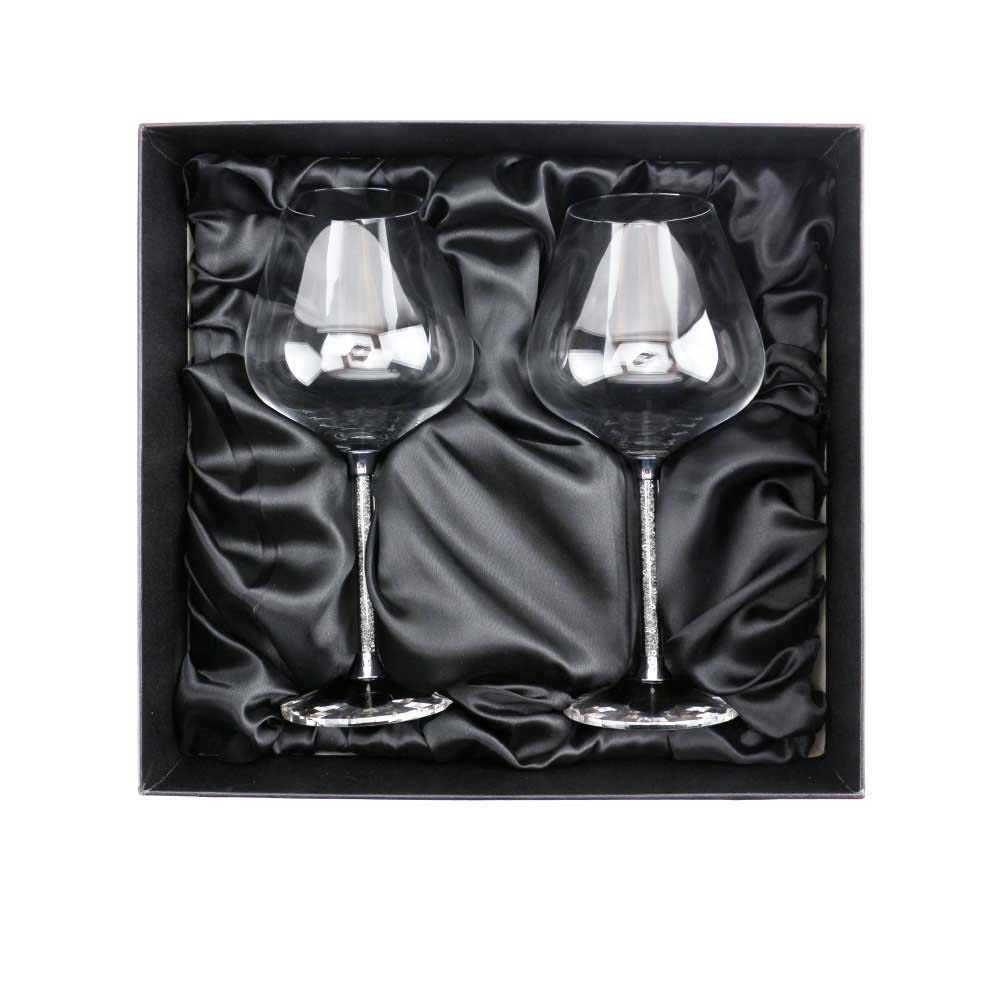 gs set2 13 wine glass gift set stone design open1 2 Piece Wine Glass Gift Set - Image 2