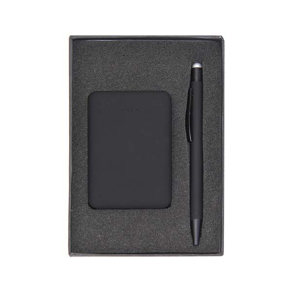 gs set2 20 office tech gift set light up powerbank black stylus pen main Office & Tech Gift Set (Top Small Gift Box)