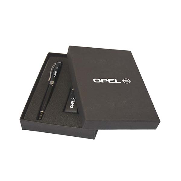 gs set2 22 pen keychain gift set twist pen leather strap keychain printed Pen & Keychain Gift Set (Small Top Gift Box) - Image 2