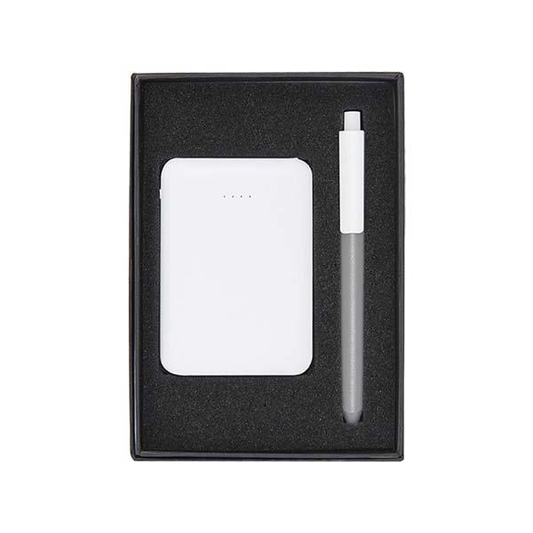 gs set2 28 office tech gift set mini powerbank leather metal usb stylus pen main Office & Tech Gift Set (Top Small Gift Box)