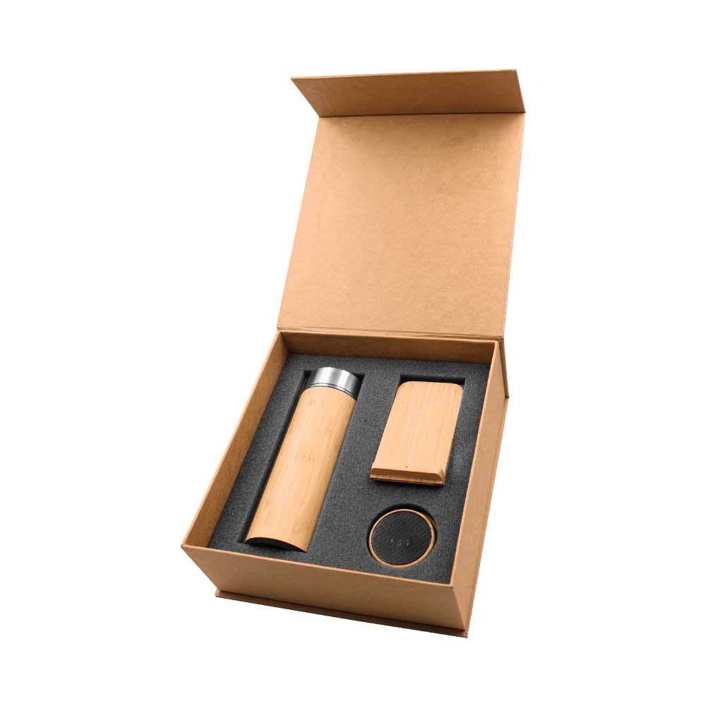gs set3 05 3 piece bamboo tech gift set speaker main 3-Piece Bamboo Tech Gift Set with Speaker